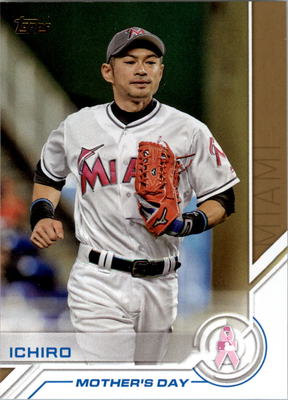 2017 Topps Salute #S72 Ichiro Miami Marlins Mother's Day