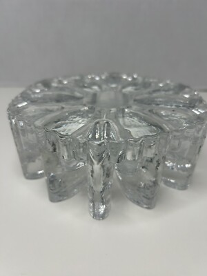 Bel Mondo Art Glass Candle Warmer Trivet Georg Schutte Design 6 inch diameter