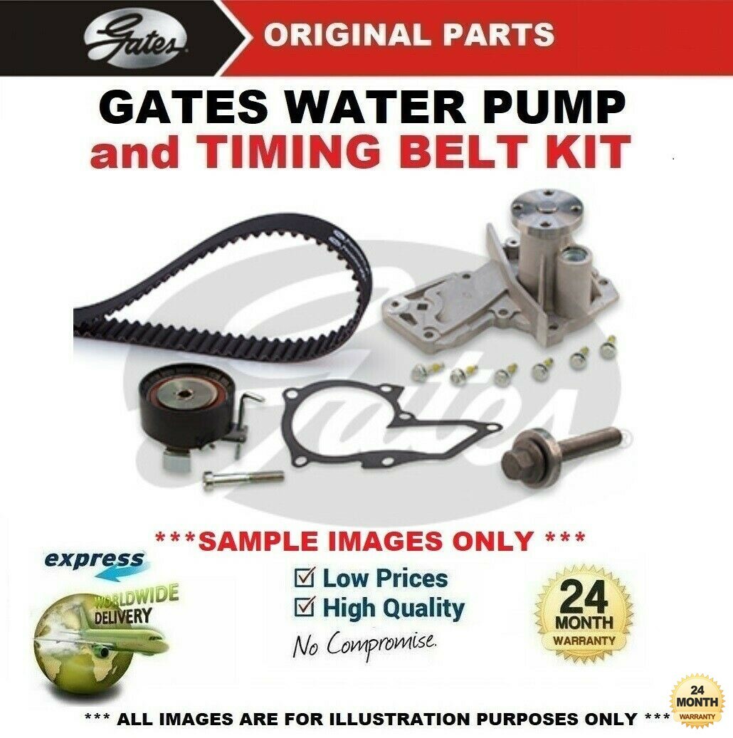 GATES WATER PUMP & TIMING BELT KIT for FORD KUGA II 1.6 EcoBoost 4x4 2013->