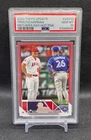2023 Topps Update MIKE TROUT-MATT CHAPMAN Mother's Day Hot Pink /50 PSA 10