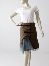 Marni skirt Summer 2011 collection crinoline khaki wrap skirt size S