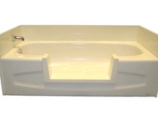Walk-In Bath Tub to Shower Safe Easy Step-Through Saddle DIY Conversion Kit NEW