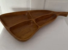 Pantalcraft Taverneau Divided Serving Hostess Tray Mid Century Modern MCM Haiti