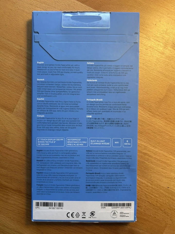 Amazon Kindle Paperwhite 10th Generation 6" 8GB Without Ads (No Ads) | New - Image 2 of 2