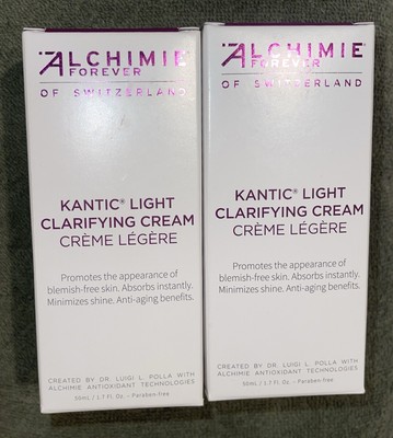 2x Alchimie Facial Moisturizer Kantic Light Clarifying Cream Gel Anti-aging NEW