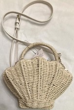 New Clam Shell-shaped Purse-Straw Rattan Bag ...