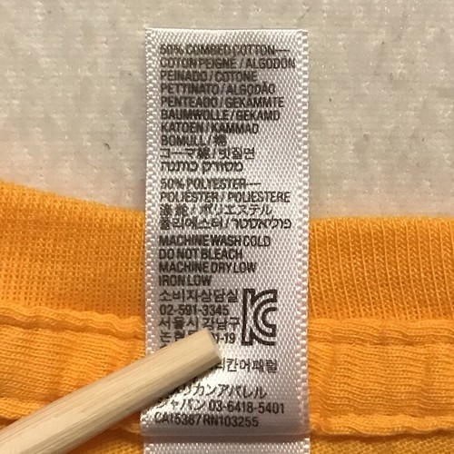 American Apparel 50/50 Top T Shirt Womens Size Extra Large XL Yellow/Orange - Picture 8 of 8
