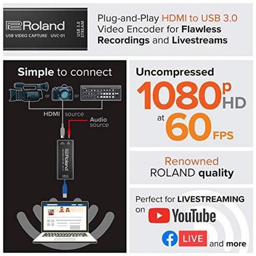 Capture vidéo USB ROLAND UVC-01 pour enregistrement et flux en direct neuf - Photo 6/6