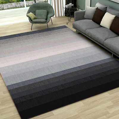 3D Black Gradient ZHUA1305 Game Non Slip Rug Mat Photo Carpet Zoe