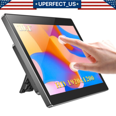 10.1'' Inch Portable Monitor 1920*1200 HDR Touch Screen For Raspberry Pi 2 3 4+ 5