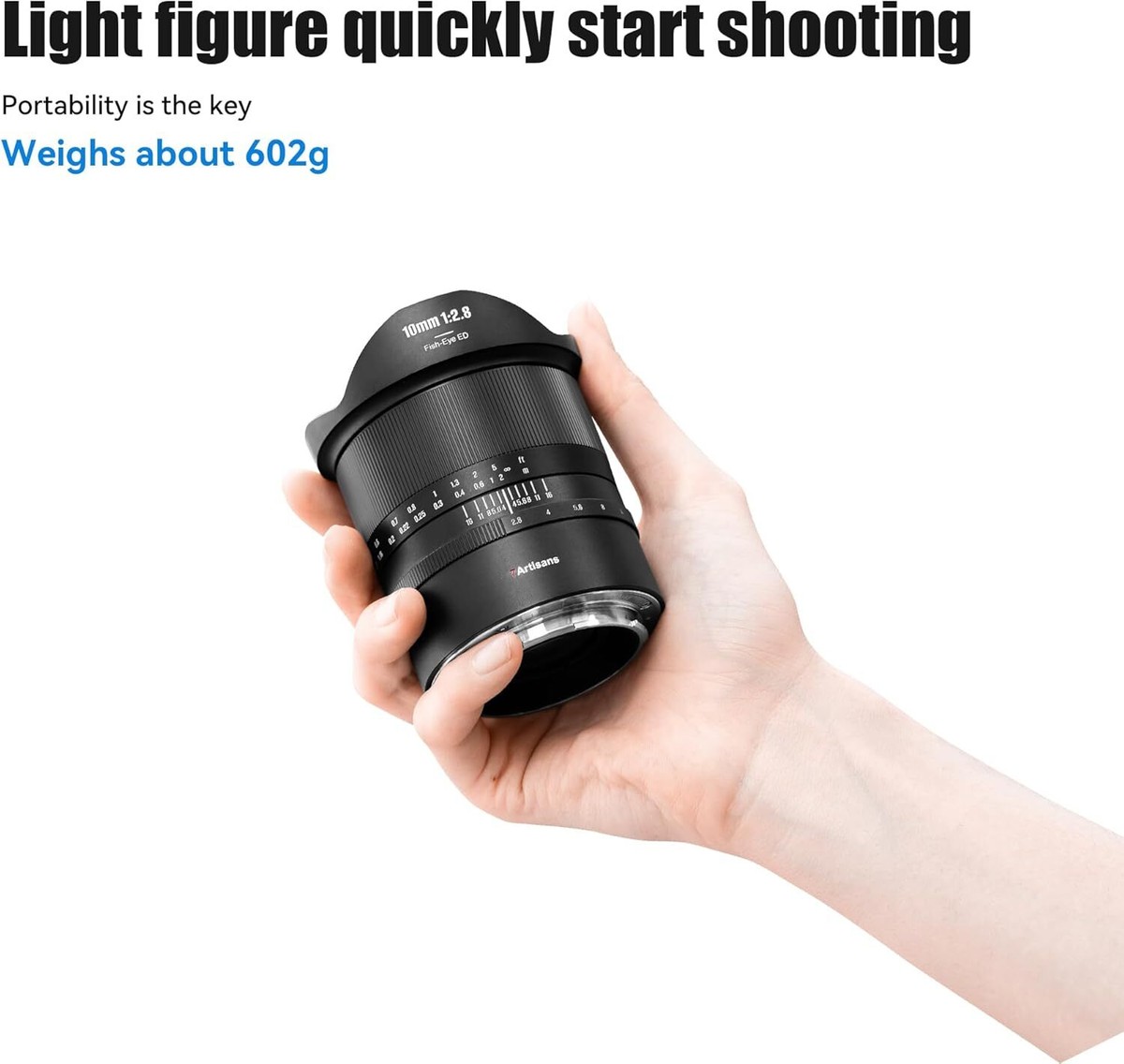 7artisans 10mm F2.8 II Full Frame Manual Fisheye Lens for Sony E