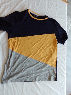 Herren T-Shirt Easy Gr. M Kurzarm Blau 26049