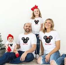 Personalised Merry Christmas T-Shirt, Minnie Mickey Mouse Shirt, Disney Tee Top