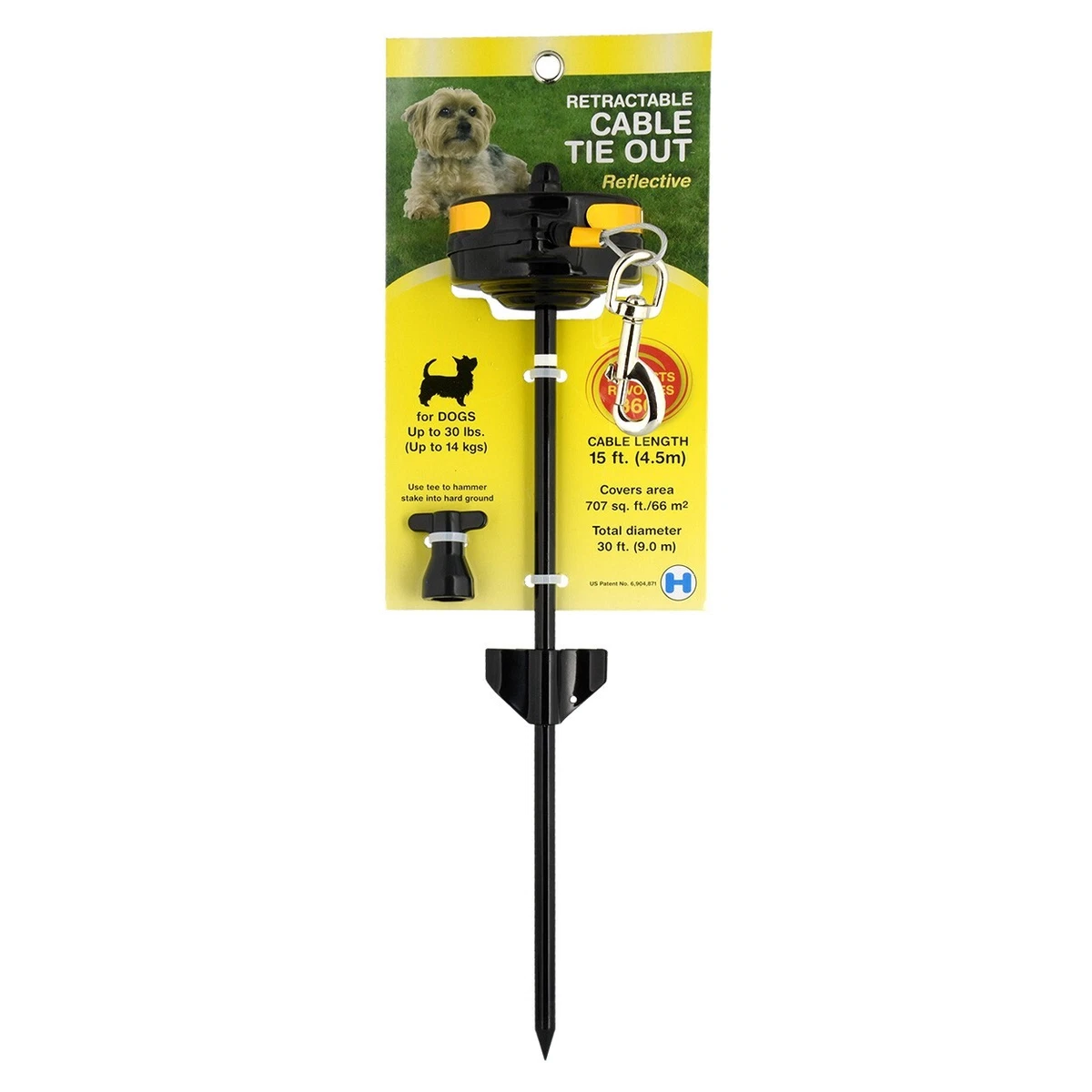 RA Lixit Retractable In Ground Cable Tie Out Small eBay