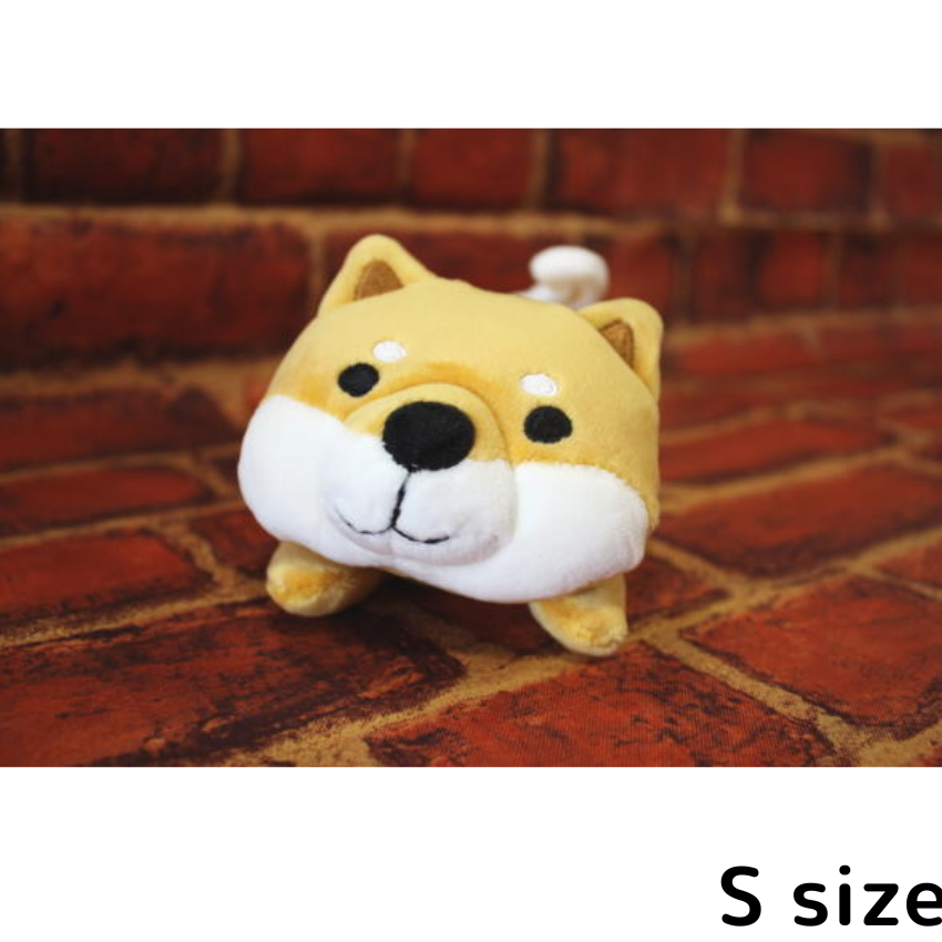 Friendshill Shibatasan Mochimochi fluffy plush size shiba inu dog  6-19inch