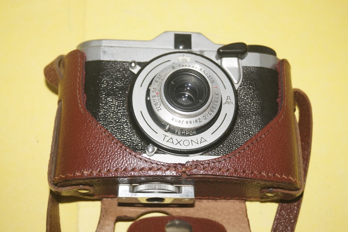 Zeiss Ikon VEB Taxona 24x24 Film Camera Tessar 3.5/37.5cm | eBay