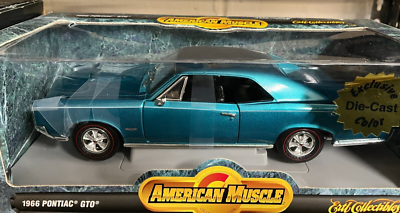 1/18 1966 Pontiac GTO マッスルマシン USA 訳あり 1966 PONTIAC GTO AQUA BLUE 1:18 AMERICAN MUSCLE by ERTL EXCLUSIVE