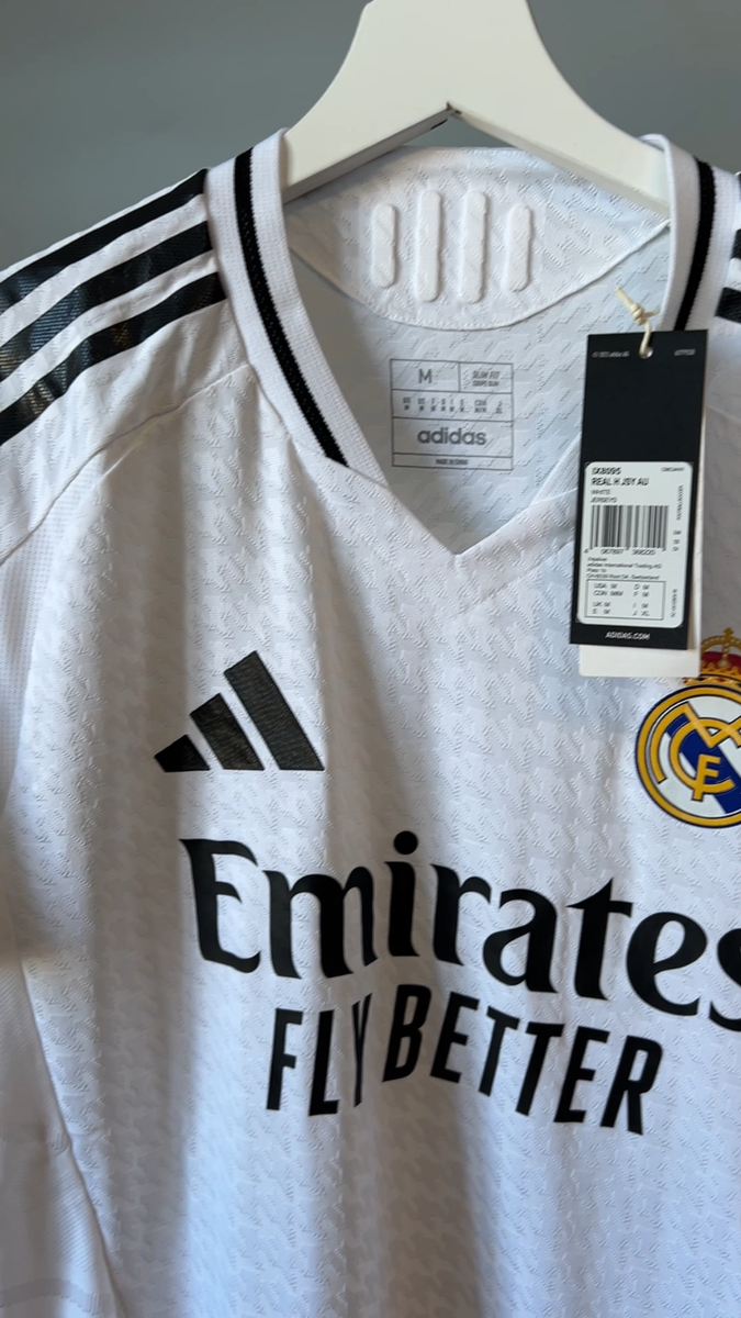 Real Madrid Jersey 24/25 Home Player Issue Soccer Shirt