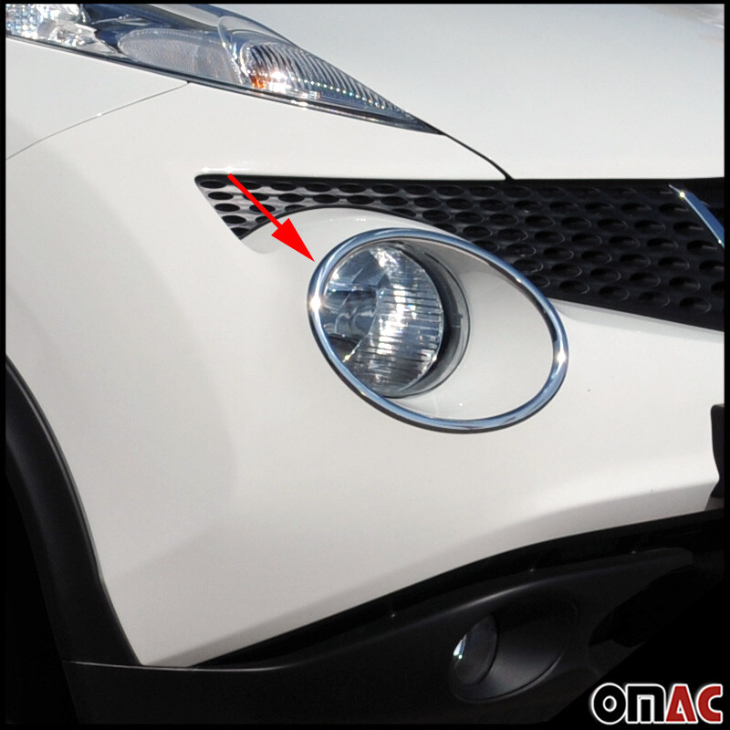 Für Nissan Juke 2014+ Scheinwerferrahmen Scheinwerfer Blenden Edelstahl