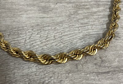 Vintage Monet Thick Rope Chain Necklace 24 inch 4A | eBay