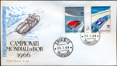 REP. IT. 1966 BUSTA F.D.C. 1. TAG BOB MEISTERSCHAFT (FOTO1)
