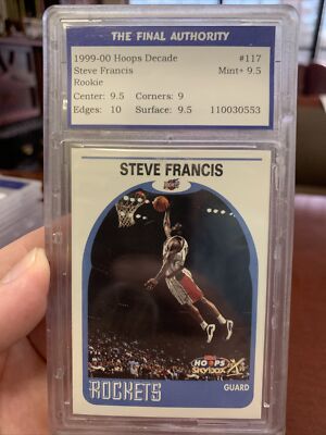 1999-00 Hoops Decade #117 Steve Francis RC TFA 9.5 