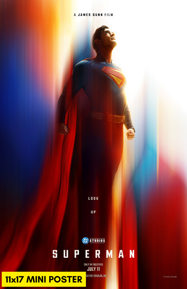 Superman (2025) Movie Poster 11x17 DC Comics James Gunn Superhero