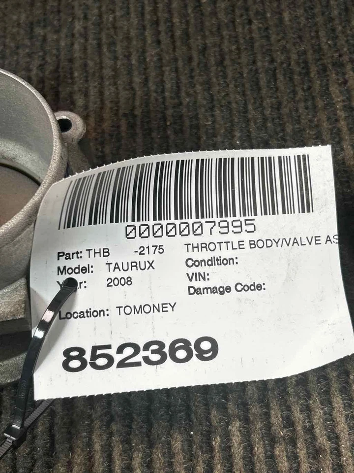 Fits 2008-2009 Ford Taurus X, 3.5L Throttle Body/Valve Assembly, OEM:7T4EEC - Image 3 of 3