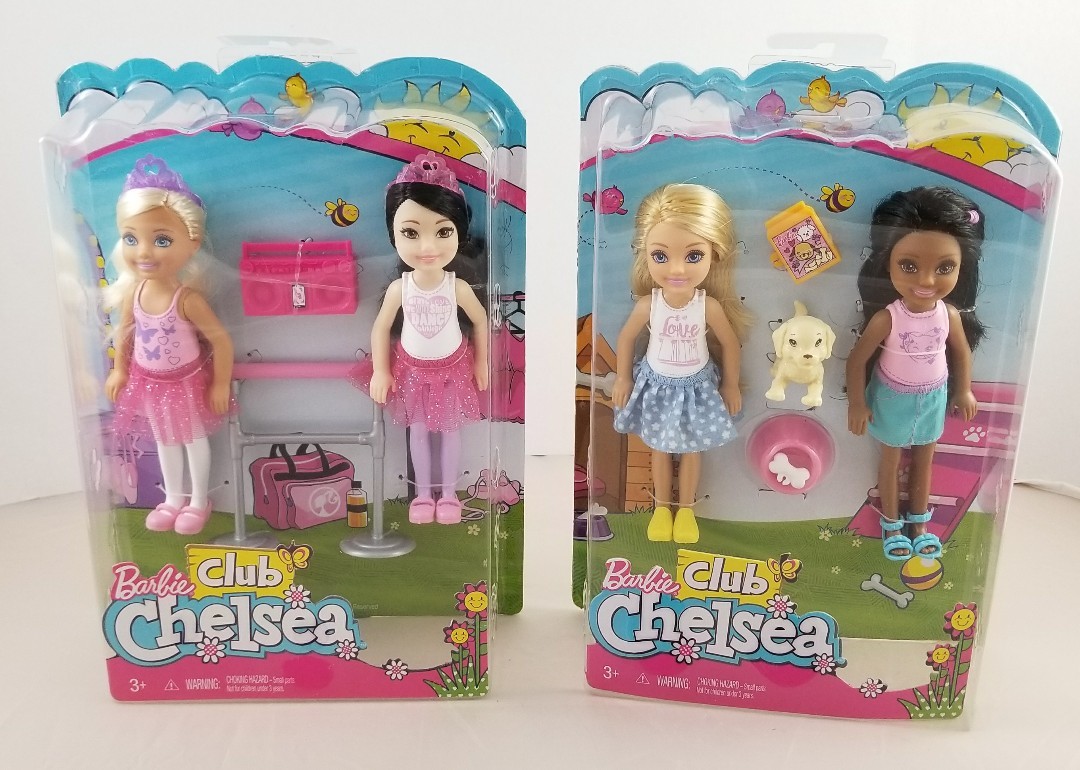 barbie club chelsea ballet doll 2 pack