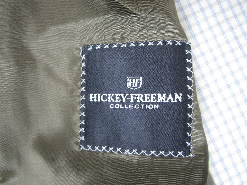 Traje Blazer Hickey-Freeman Para Hombre 43 Colección Verde Manga Larga Abrigo Formal Foto 3 de 4