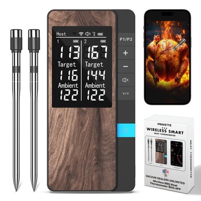 Wireless Meat Thermometer-Multi Sensors Digital Food Thermometer with Ultra-T...