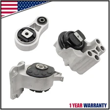 Set of 3 Engine Motor & Trans Mount For 10-12 Ford Fusion/07-12 Lincoln MKZ 3.5L