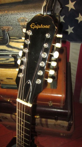 Vintage 1963 Epiphone FT-85 Serenader 12 String Guitar Natural w/ Hard Case - Picture 3 of 8