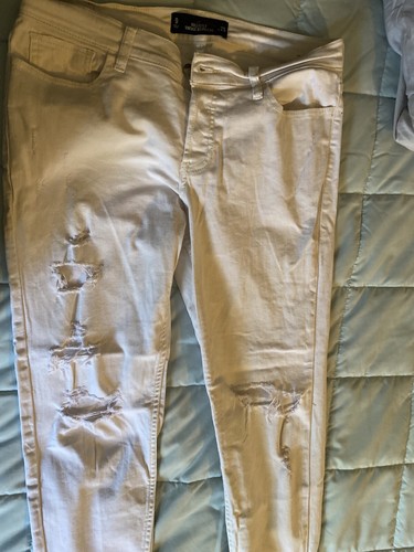 pantalon de mujer HOLLISTER Talla 9 W 29Mesclilla White Extrech | eBay