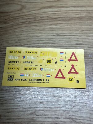 Esci decals 1/35 #5023 Leopard 2 A3