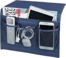 Bedside Caddy, Bedside Storage Table Cabinet Organizer, Remote Control Holder