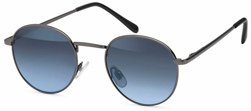 Sonnenbrille in Panto-Form mit runden Flachgläsern und Metall Bügel, Unisex - Bild 15 von 15