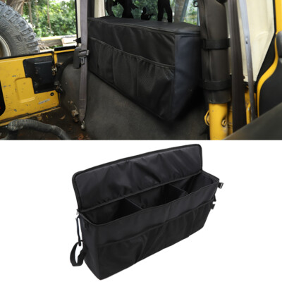 Rear Cargo Trunk Organizer Left Side Storage Bag for 97-06 Jeep Wrangler TJ 1pc