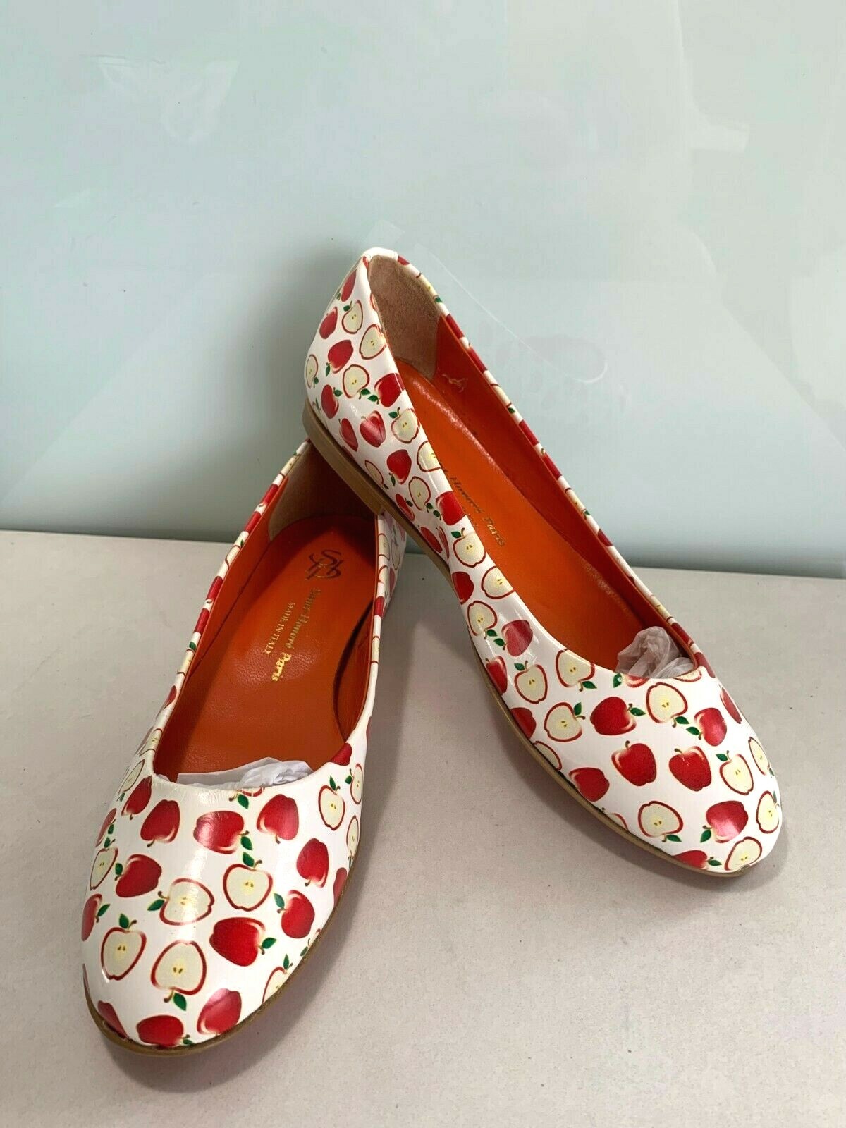 St. HONORE PARIS Women's Size 5 ALL Leather Ballerina Flat Heel Shoes