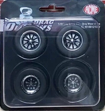 1/18 ACME A1801215W Drag Outlaws Wheel / Tire Set