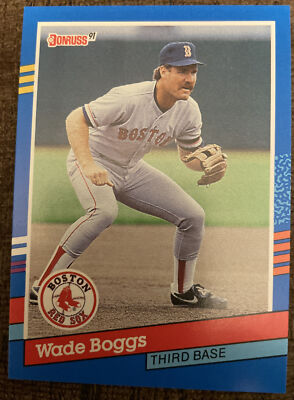 Donruss 1991 Wade Boggs ERROR card #178 (no . after Inc) Excellent