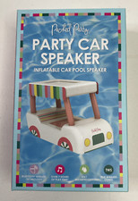 Floating Car Shaped Inflatable Pool Bluetooth Speaker Beach Summer Portable NEW