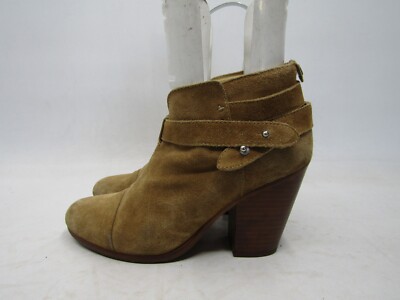 RAG & BONE Size 38.5 EUR Brown Suede Buckle Ankle Fashion Boots Bootie