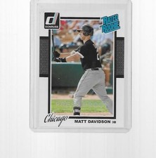 2014 DONRUSS BASEBALL RATED ROOKIE GOLD PRESS PROOF MATT DAVIDSON #242 (14/99)