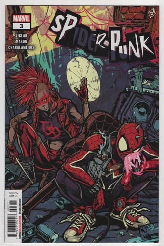 Spider-Punk Issue #3 Comic Book. Cover A. Cody Ziglar. Justin Mason. Marvel 2022