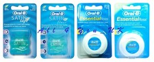 Image of Oral-B Mint Dental Satin Tape or Floss 25m / Essential Dental Waxed Floss 50m