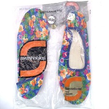 Vintage SWISHABLES Slippers Shoes Foam Cushioned 7-7.5 Med-Lg GUSTAVE-DEARFOAM