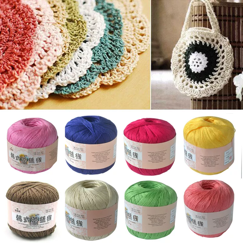 10 Pieces Thread Mercer Cotton Crochet Thread Yarn Craft Tatting