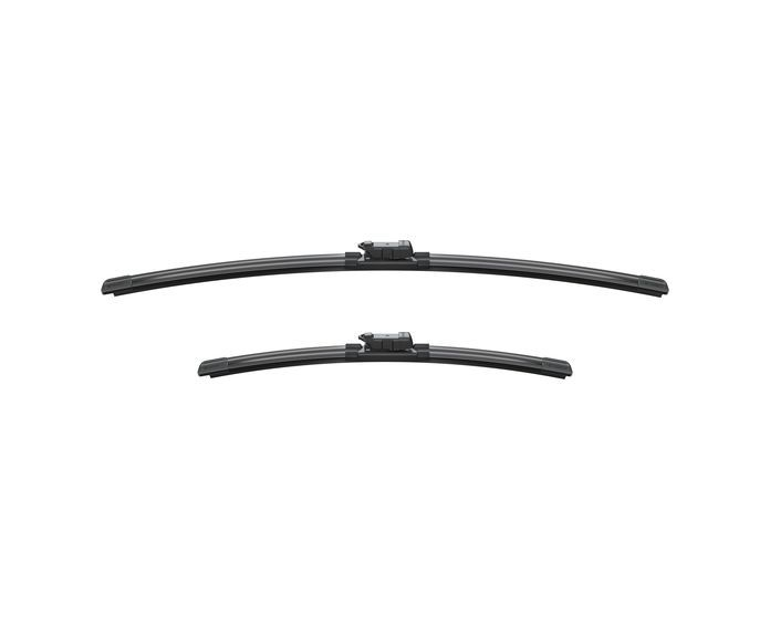 Skoda Rapid Front Windscreen Wiper Blade Blades Set 2013 Onwards BOSCH