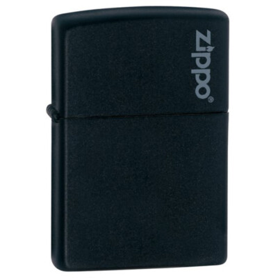Zippo Windproof Lighter Black Matte with Zippo Logo (218ZL)